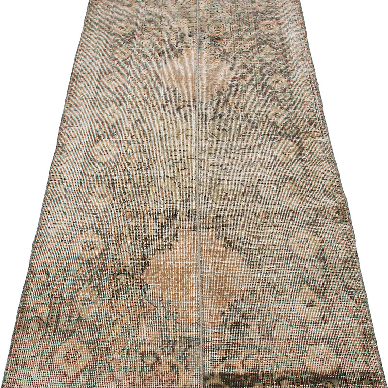 Vintage Turkish Hand-Knotted Runner - 2' 7" x 8' 7" (31" x 103") - K0091387