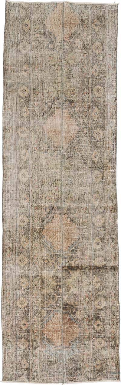 Vintage Turkish Hand-Knotted Runner - 2' 7" x 8' 7" (31" x 103")
