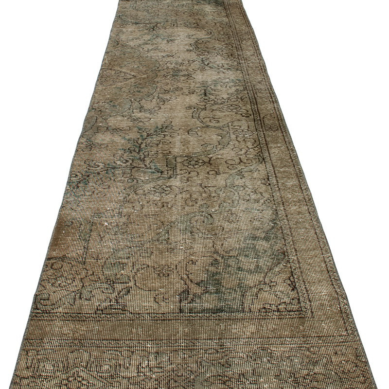Vintage Turkish Hand-Knotted Runner - 2' 6" x 12' 3" (30" x 147") - K0091388