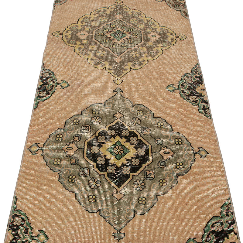 Vintage Turkish Hand-Knotted Runner - 2' 5" x 13'  (29" x 156") - K0091389