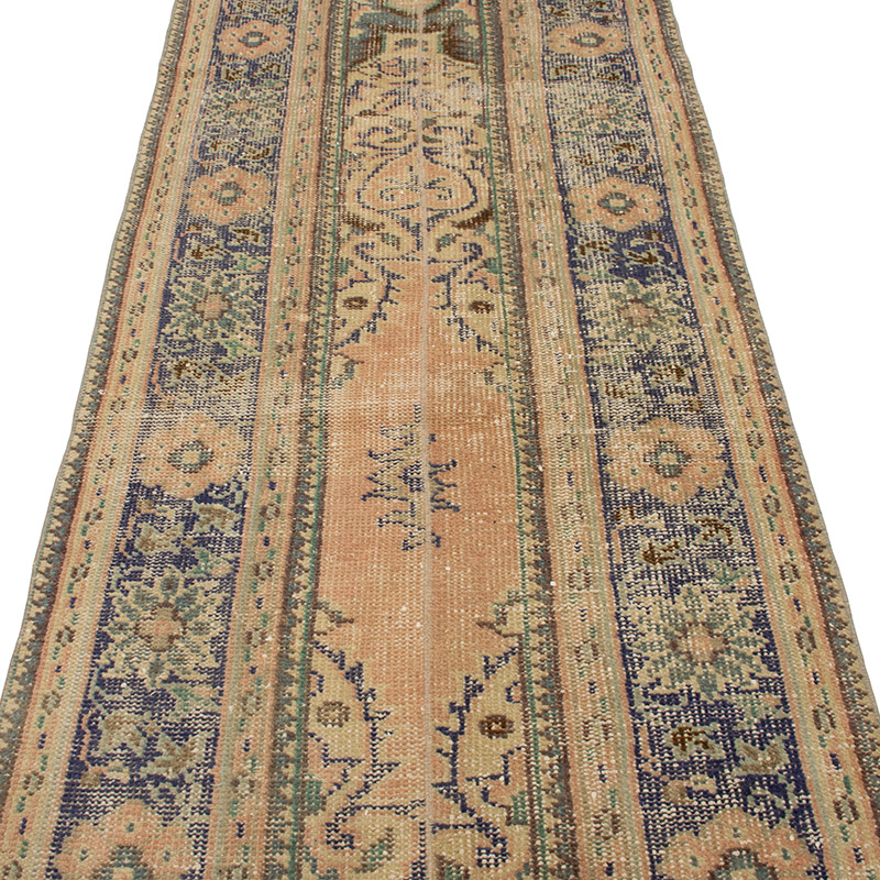 Vintage Turkish Hand-Knotted Runner - 3' 2" x 11'  (38" x 132") - K0091391