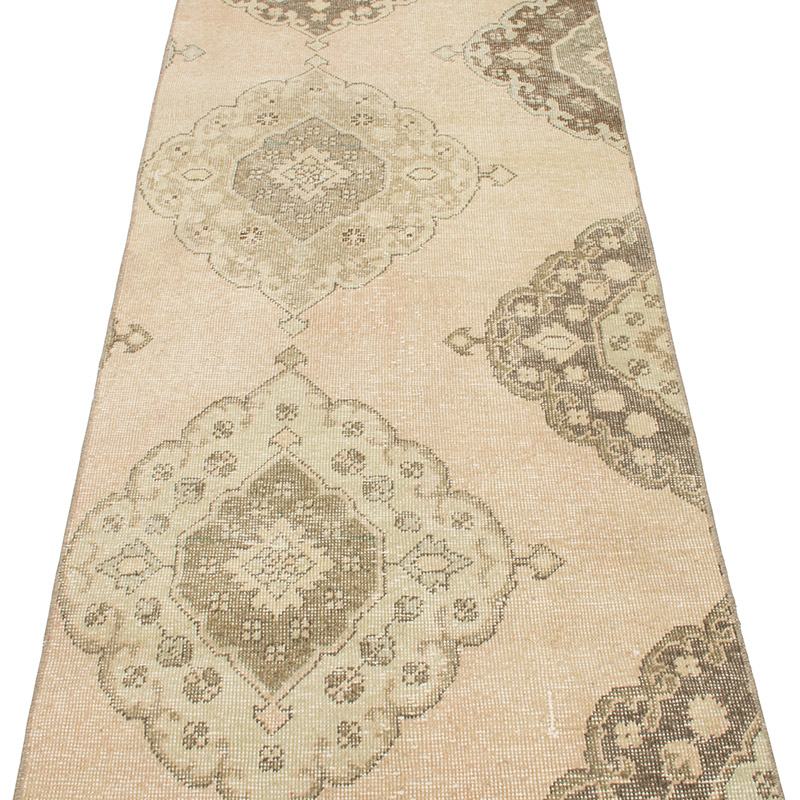 Vintage Turkish Hand-Knotted Runner - 2' 5" x 11' 2" (29" x 134") - K0091394