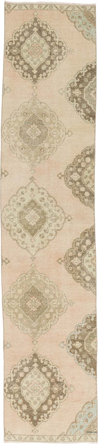 Vintage Turkish Hand-Knotted Runner - 2' 5" x 11' 2" (29" x 134")