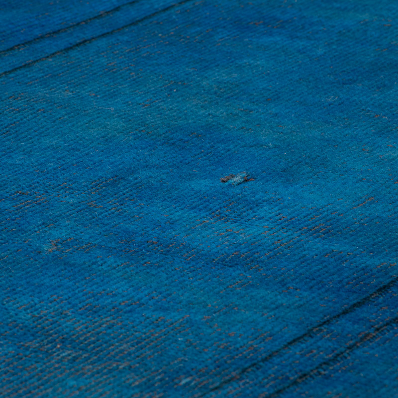 Over-dyed Vintage Hand-Knotted Turkish Runner - 2' 7" x 9' 6" (31" x 114") - K0091396