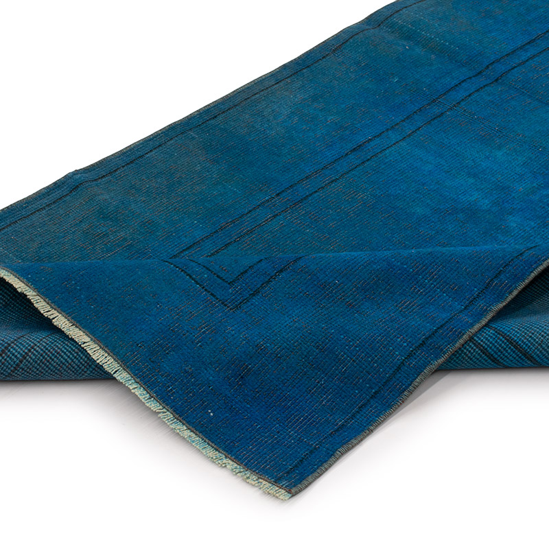 Over-dyed Vintage Hand-Knotted Turkish Runner - 2' 7" x 9' 6" (31" x 114") - K0091396