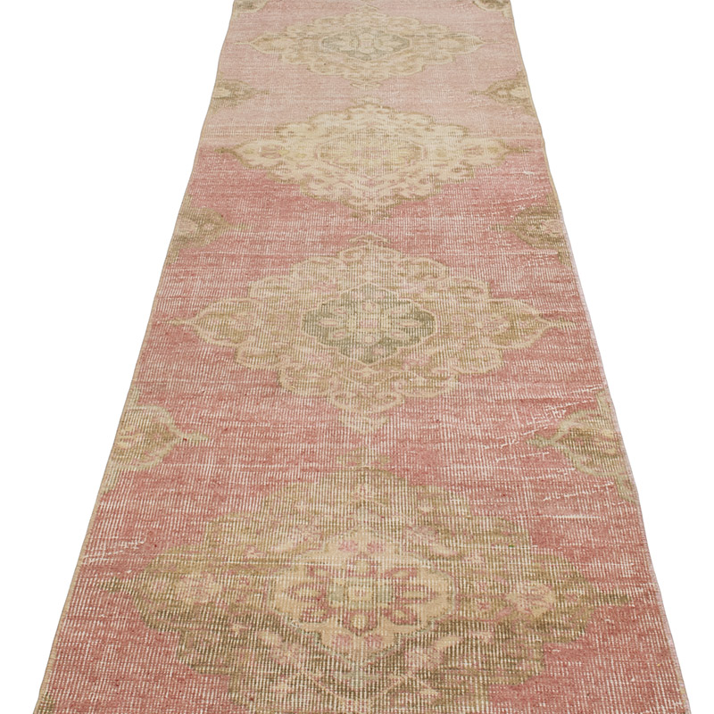 Vintage Turkish Hand-Knotted Runner - 2' 4" x 12' 6" (28" x 150") - K0091397