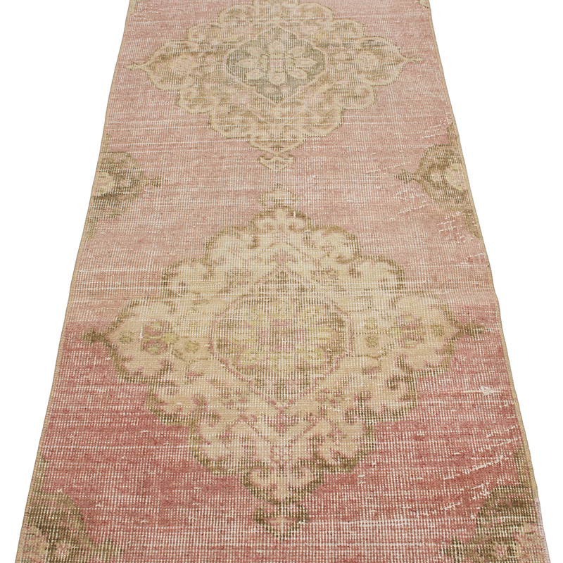 Vintage Turkish Hand-Knotted Runner - 2' 4" x 12' 6" (28" x 150") - K0091397