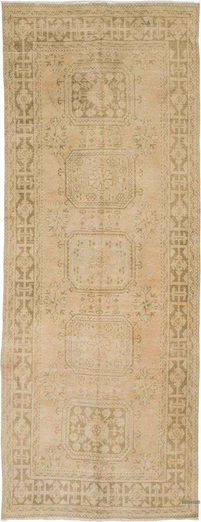 Vintage Turkish Hand-Knotted Runner - 4' 7" x 11' 8" (55" x 140")