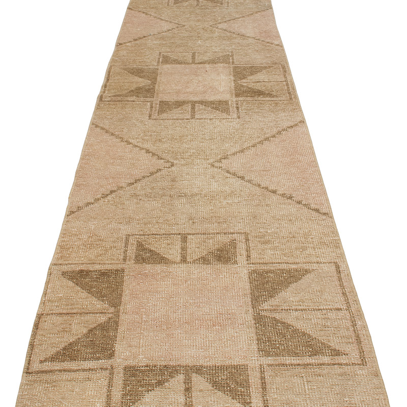 Vintage Turkish Hand-Knotted Runner - 2' 4" x 14' 3" (28" x 171") - K0091399