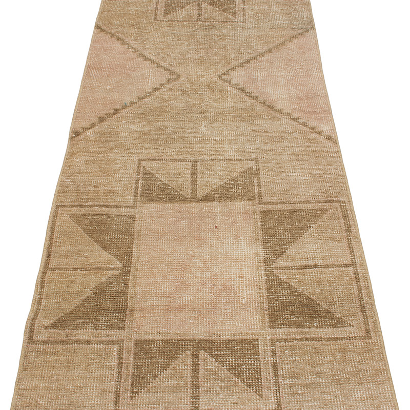 Vintage Turkish Hand-Knotted Runner - 2' 4" x 14' 3" (28" x 171") - K0091399