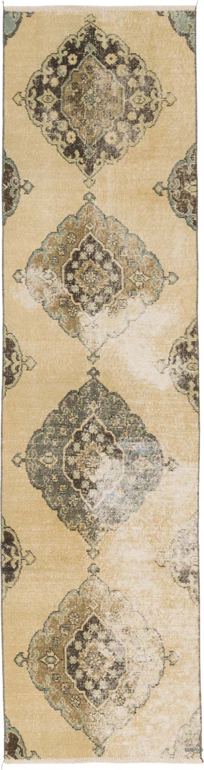 Vintage Turkish Hand-Knotted Runner - 2' 5" x 8' 10" (29" x 106")