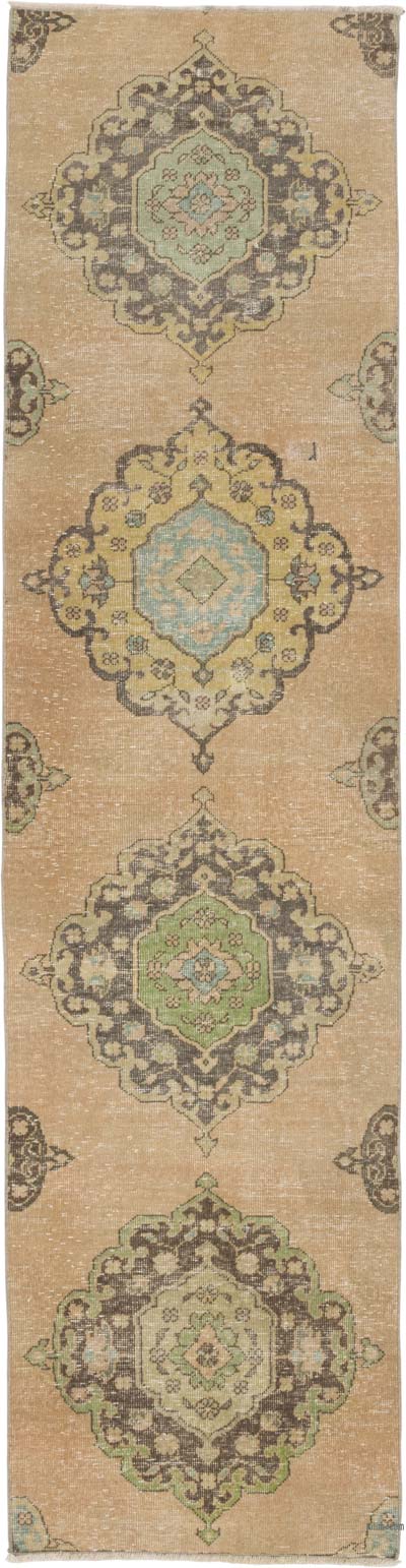 Vintage Turkish Hand-Knotted Runner - 2' 4" x 9' 2" (28" x 110")