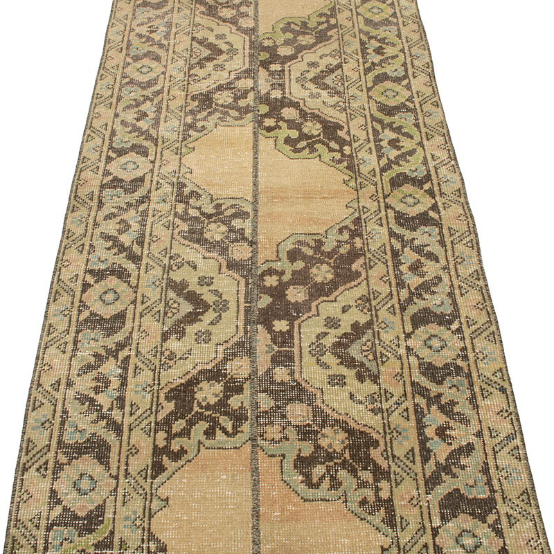 Vintage Turkish Hand-Knotted Runner - 2' 6" x 10'  (30" x 120") - K0091404