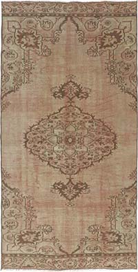 Boyali El Dokuma Vintage Hali - 131 cm x 263 cm