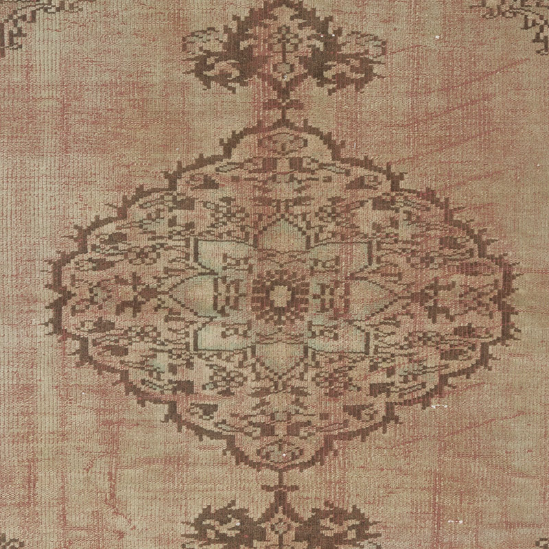 Over-dyed Vintage Hand-Knotted Turkish Rug - 4' 4" x 8' 8" (52" x 104") - K0091406