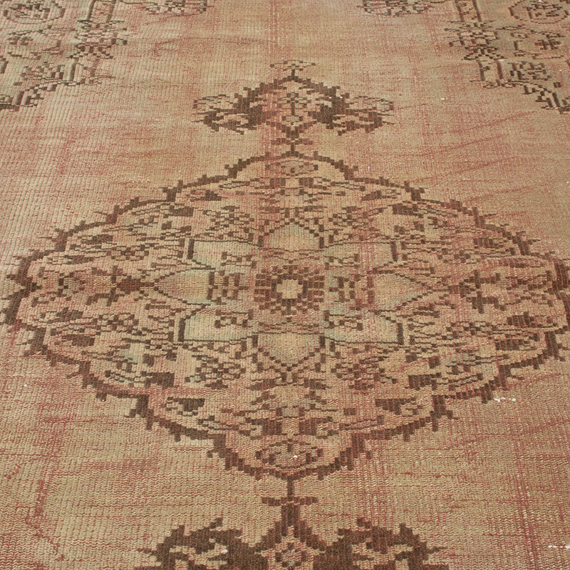 Over-dyed Vintage Hand-Knotted Turkish Rug - 4' 4" x 8' 8" (52" x 104") - K0091406