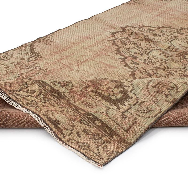 Over-dyed Vintage Hand-Knotted Turkish Rug - 4' 4" x 8' 8" (52" x 104") - K0091406