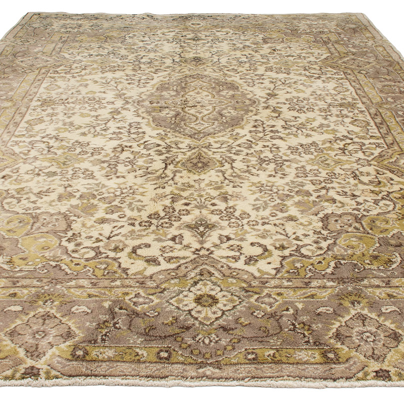 Alfombra Vintage Turca Anudada a Mano - 220 cm x 322 cm - K0091410