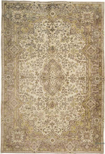 Vintage Turkish Hand-Knotted Rug - 7' 3" x 10' 7" (87" x 127")