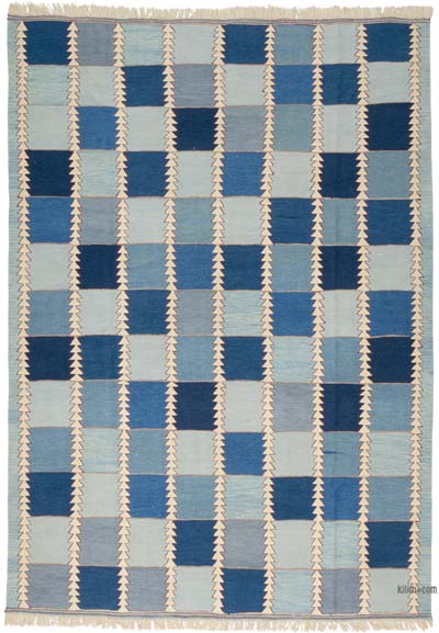New Handwoven Turkish Kilim Rug - 8' 4" x 11' 11" (100" x 143")