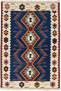 New Handwoven Turkish Kilim Rug - 6' 8" x 9' 8" (80" x 116")