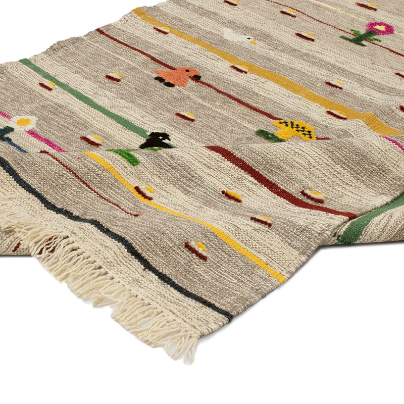 Yeni Kök Boya El Dokuma Kilim - 124 cm x 255 cm - K0091413