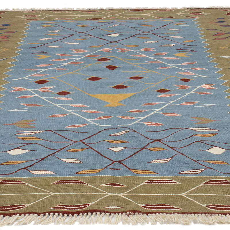 New Handwoven Turkish Kilim Rug - 6' 2" x 8'  (74" x 96") - K0091414