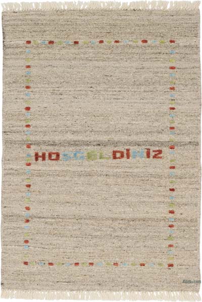 New Handwoven Turkish Kilim Rug - 2' 9" x 3' 11" (33" x 47")