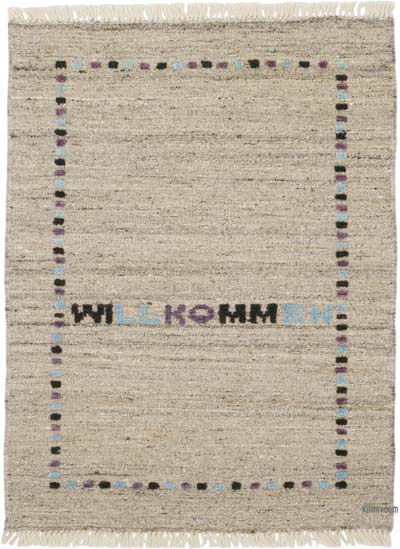 New Handwoven Turkish Kilim Rug - 2' 9" x 3' 8" (33" x 44")