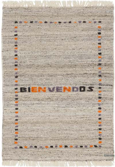 New Handwoven Turkish Kilim Rug - 2' 9" x 3' 10" (33" x 46")
