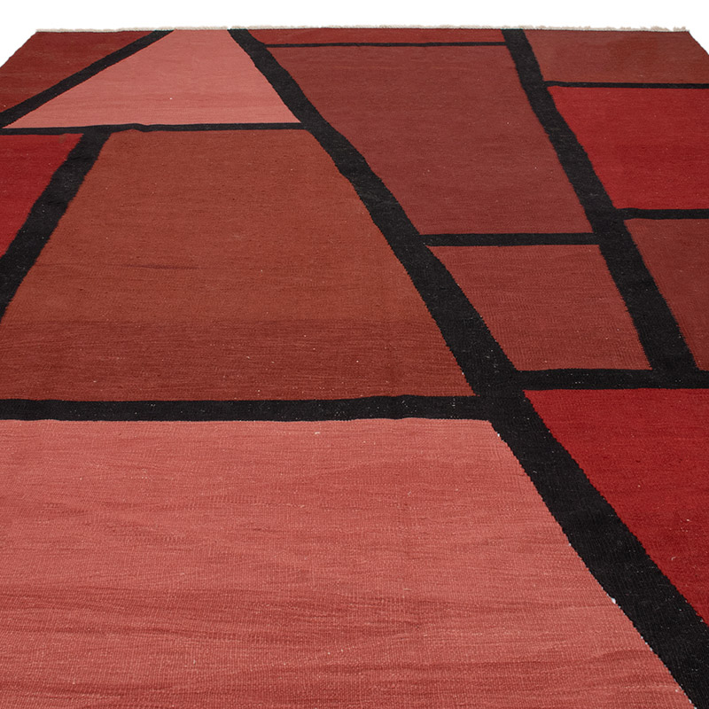 New Handwoven Turkish Kilim Rug - 8' 7" x 11' 4" (103" x 136") - K0091427