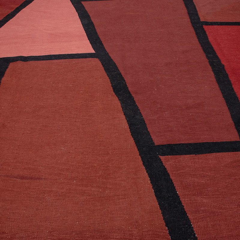 New Handwoven Turkish Kilim Rug - 8' 7" x 11' 4" (103" x 136") - K0091427
