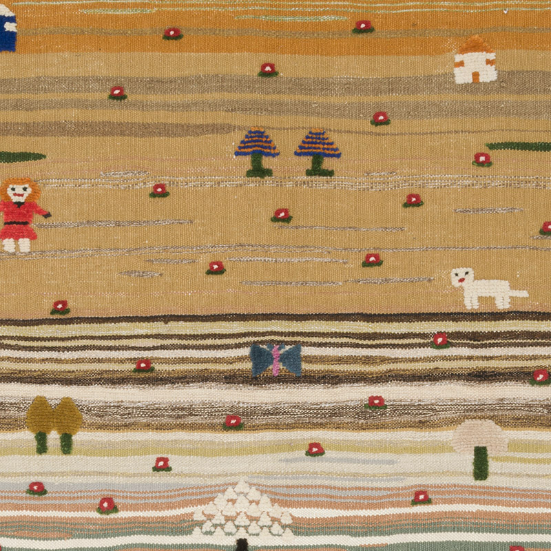 New Handwoven Turkish Kilim Rug - 3' 11" x 5' 8" (47" x 68") - K0091432