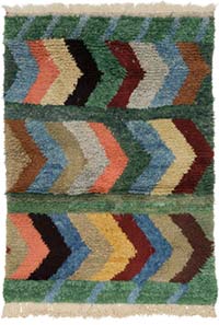 New Turkish Tulu Rug - 4' 4" x 6' 1" (52" x 73")