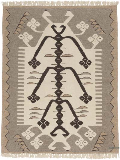 Yeni Kök Boya El Dokuma Kilim - 95 cm x 120 cm