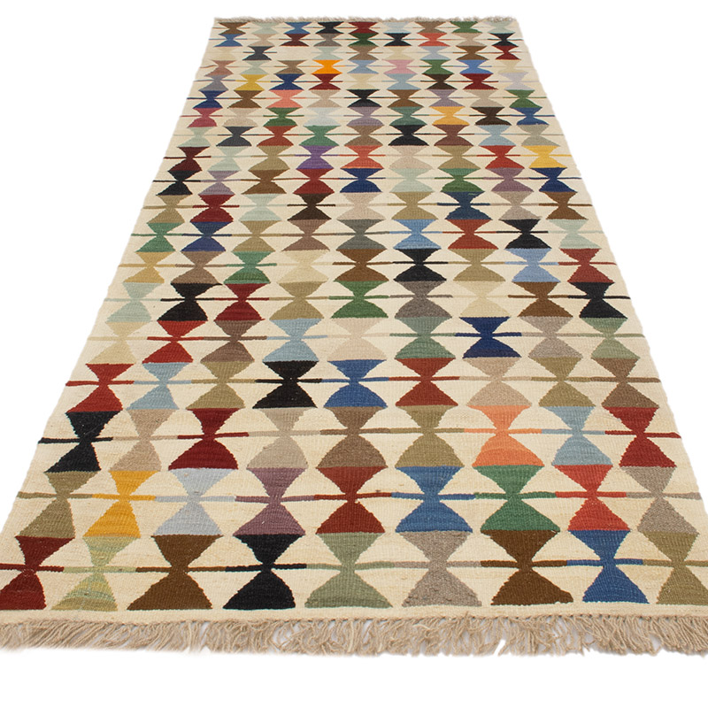New Handwoven Turkish Kilim Runner - K0091436