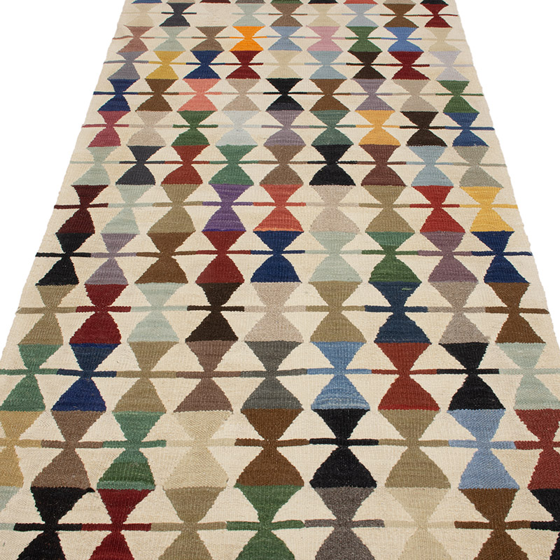 New Handwoven Turkish Kilim Runner - K0091436