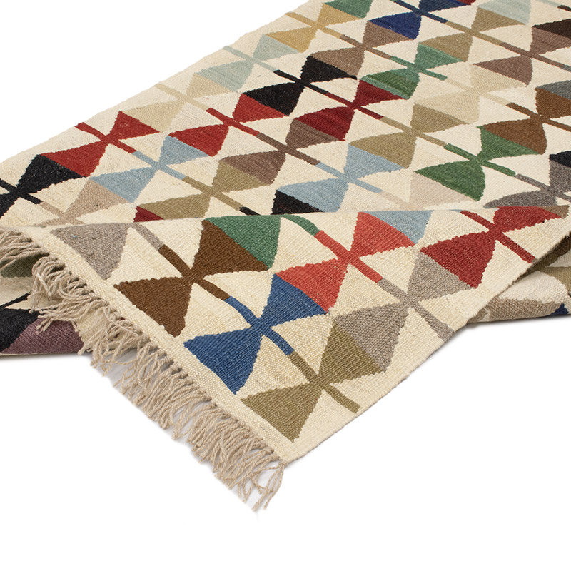 New Handwoven Turkish Kilim Runner - K0091436