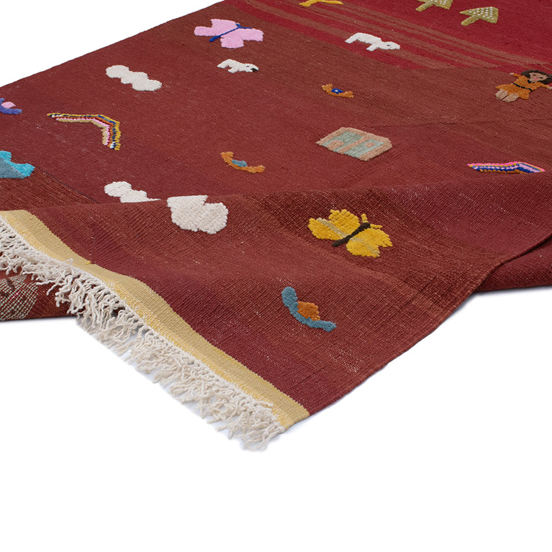 New Handwoven Turkish Kilim Rug - 5' 7" x 7' 10" (67" x 94") - K0091437