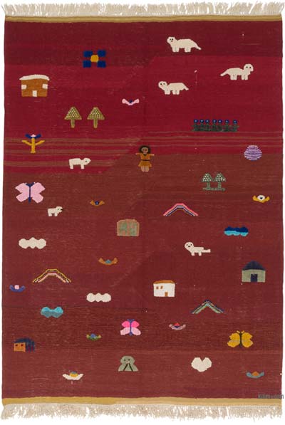 Yeni Kök Boya El Dokuma Kilim - 170 cm x 238 cm