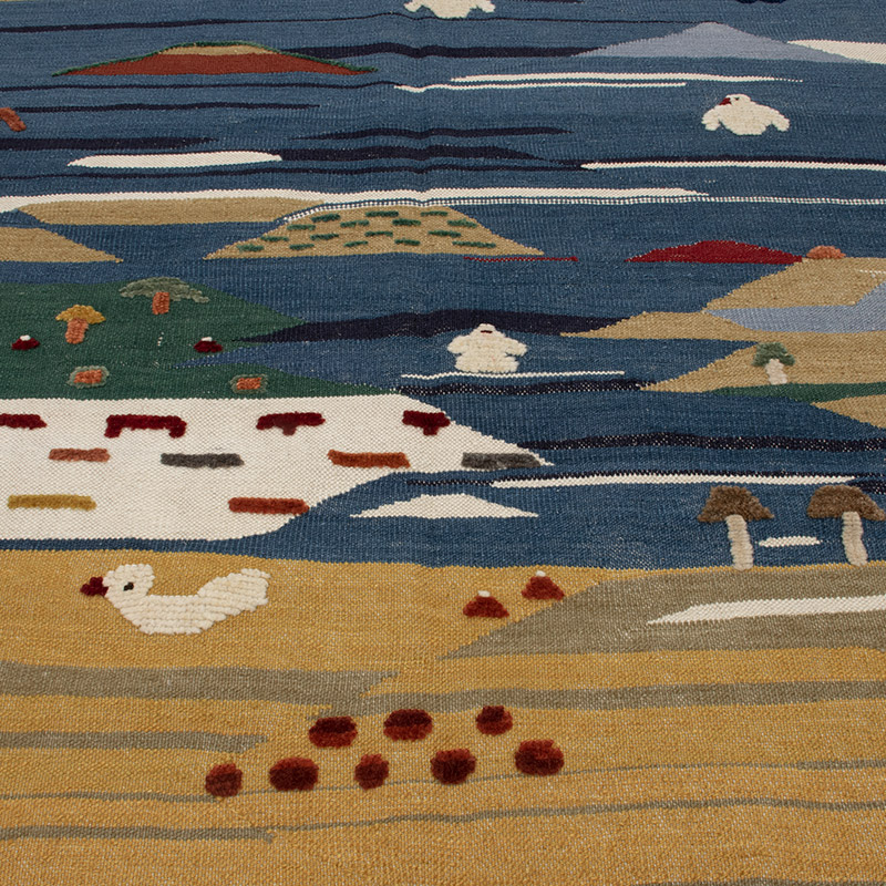 Nueva Alfombra Turca Kilim - 159 cm x 207 cm - K0091438
