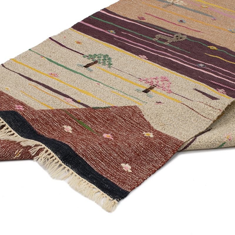New Handwoven Turkish Kilim Rug - 107 cm x 182 cm - K0091441