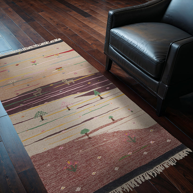 New Handwoven Turkish Kilim Rug - 107 cm x 182 cm - K0091441