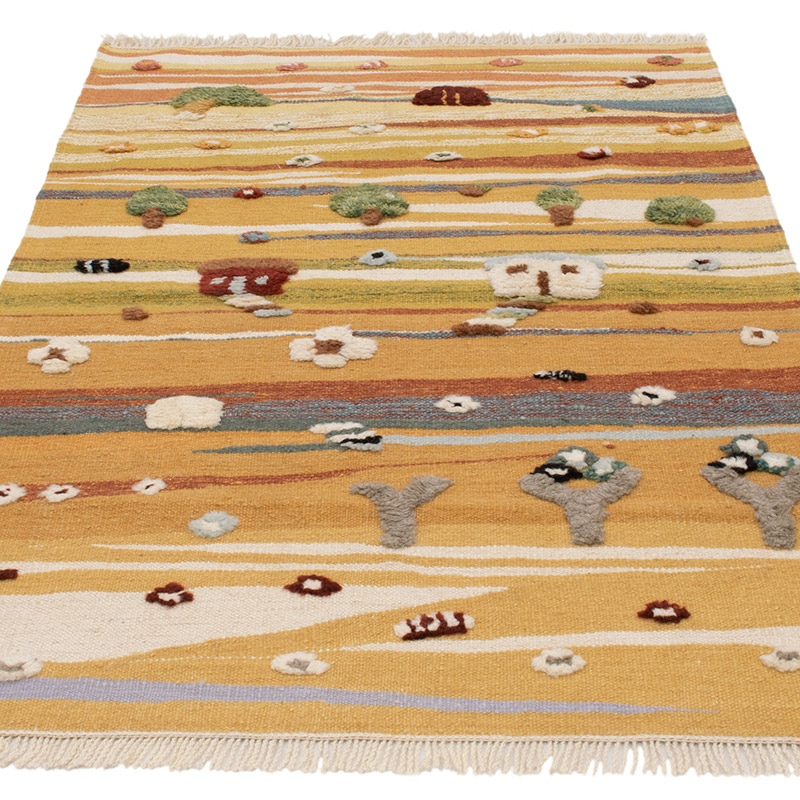 Yeni Kök Boya El Dokuma Kilim - 101 cm x 156 cm - K0091442