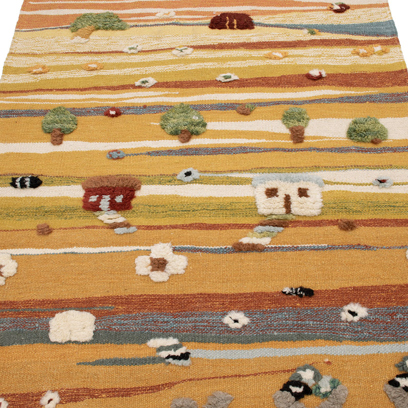 Yeni Kök Boya El Dokuma Kilim - 101 cm x 156 cm - K0091442