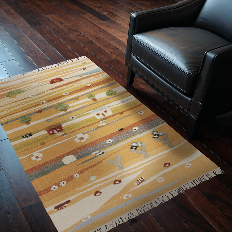 Yeni Kök Boya El Dokuma Kilim - 101 cm x 156 cm - K0091442