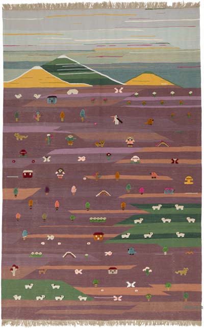 Yeni Kök Boya El Dokuma Kilim - 207 cm x 325 cm