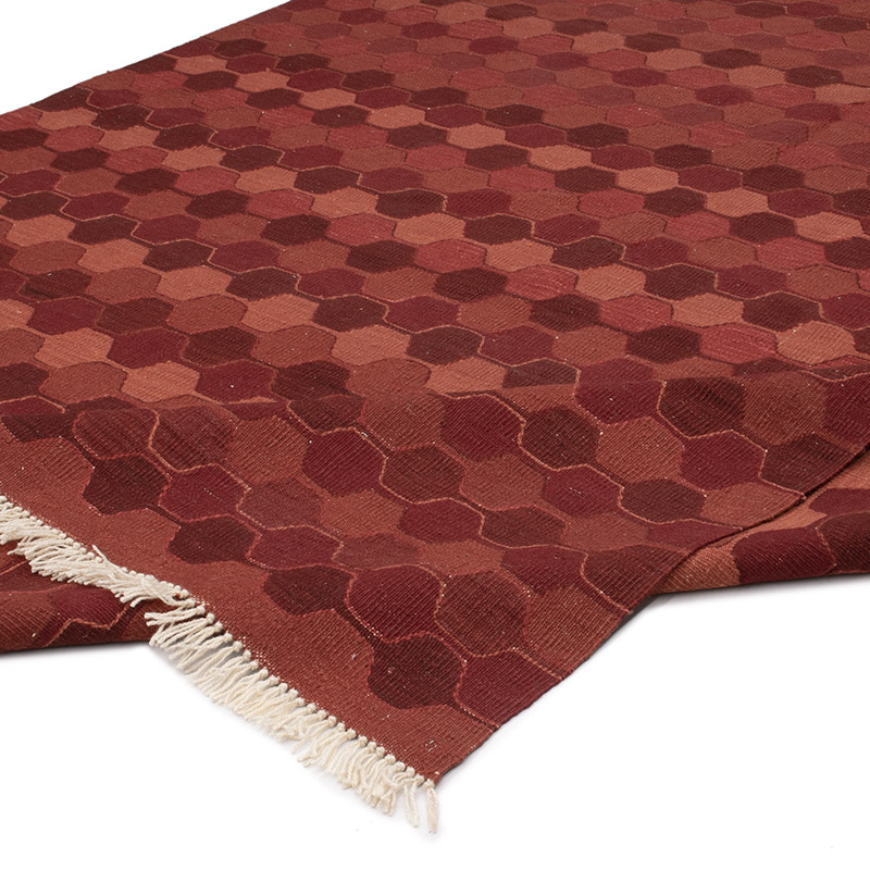 New Handwoven Turkish Kilim Rug - 6' 11" x 9' 6" (83" x 114") - K0091445