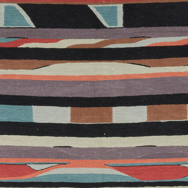 New Handwoven Turkish Kilim Rug - 6' 2" x 8' 5" (74" x 101") - K0091446