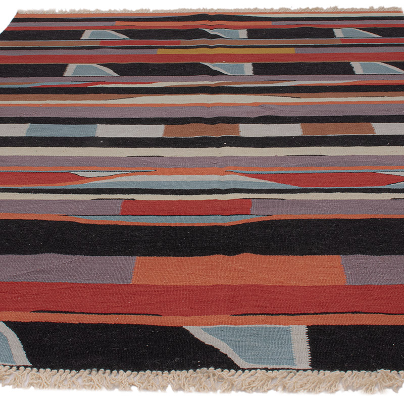 New Handwoven Turkish Kilim Rug - 6' 2" x 8' 5" (74" x 101") - K0091446